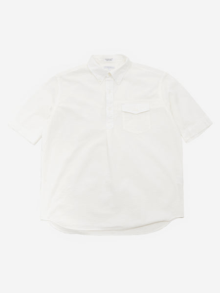 Engineered Garments Popover BD Shirt - White Seersucker – Goodhood