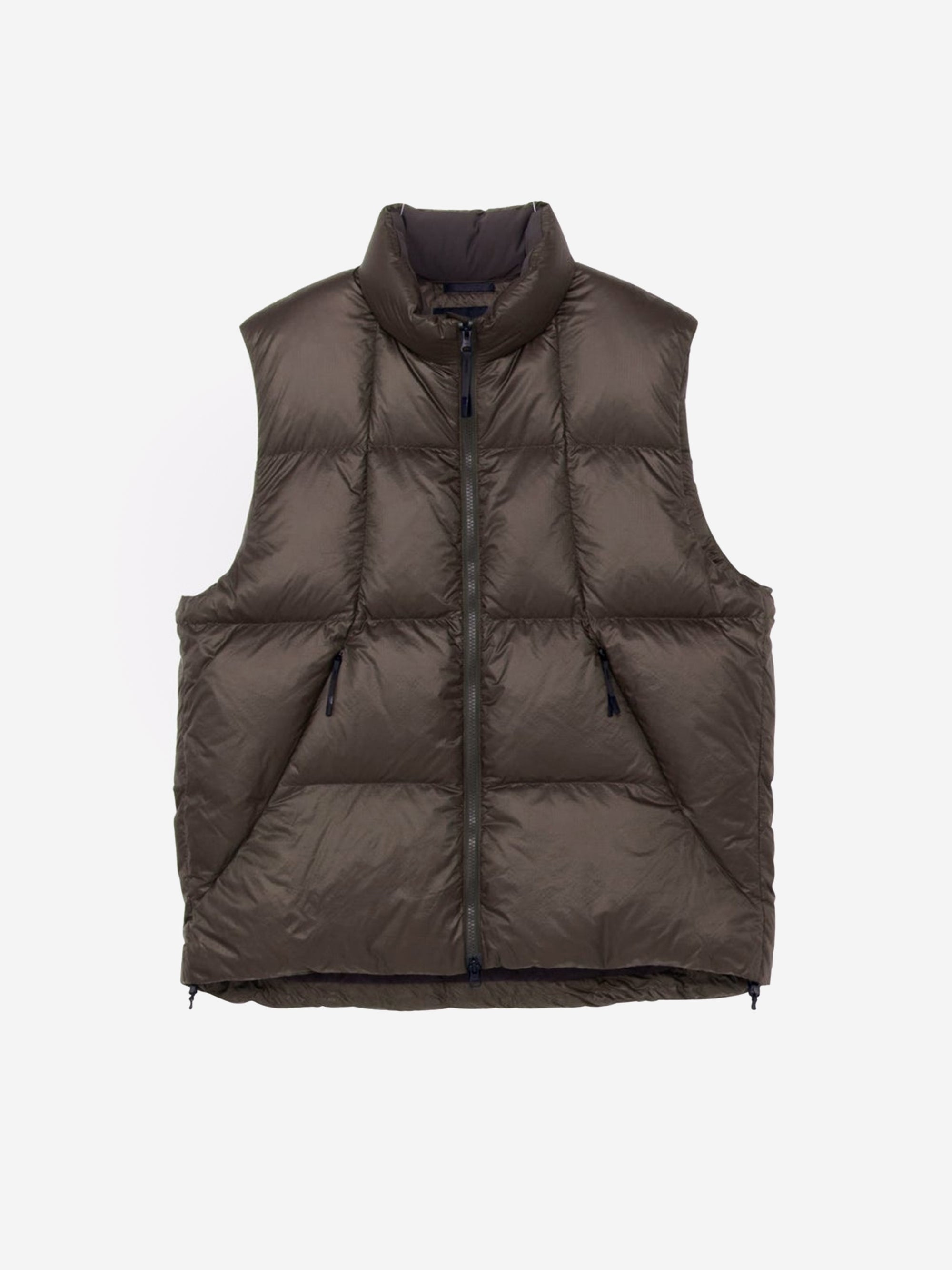 Goldwin Pertex Quantum Down Vest - Deep Brown – Goodhood