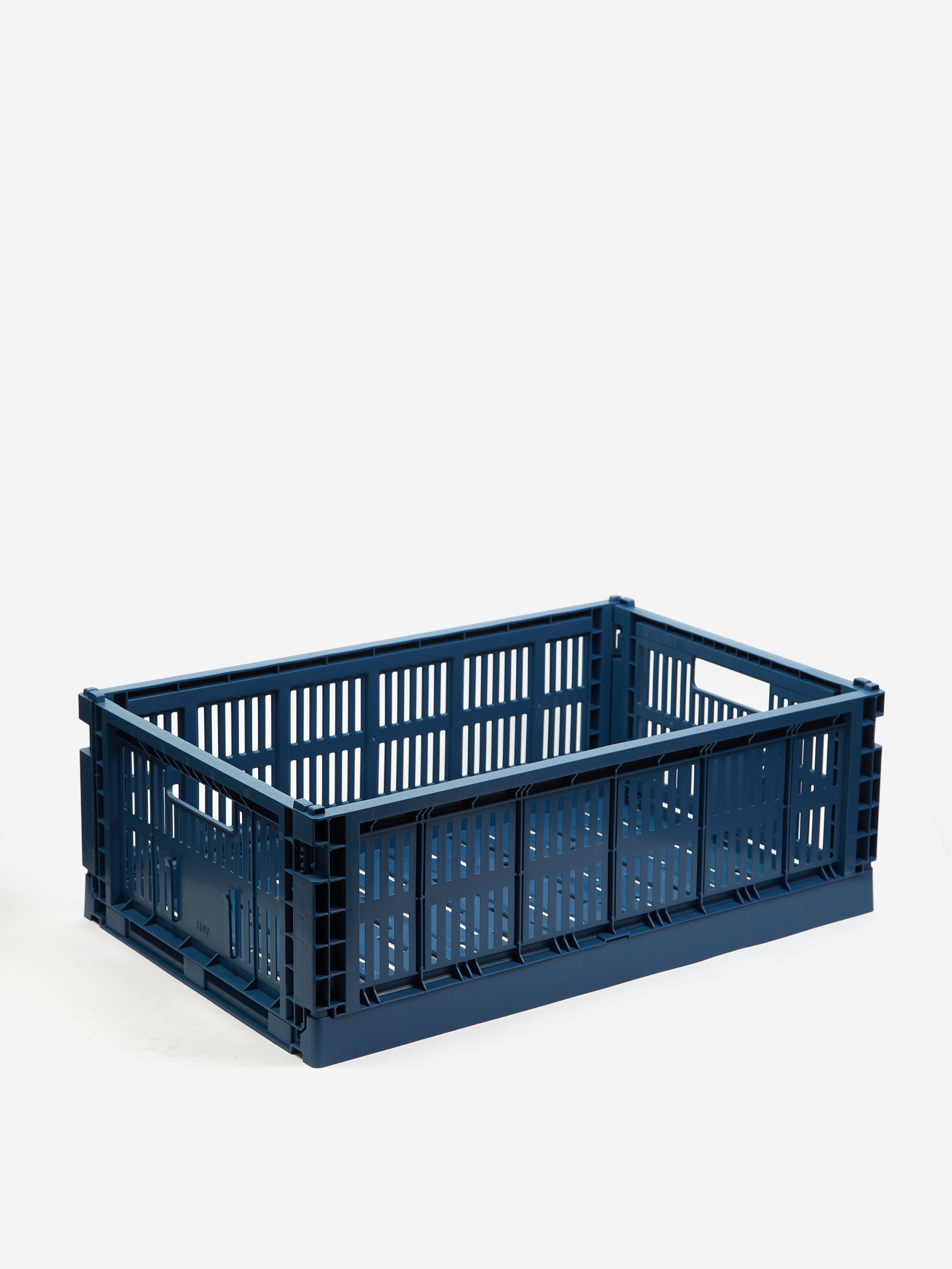 HAY Recycled Colour Crate Large Dark Blue Goodhood