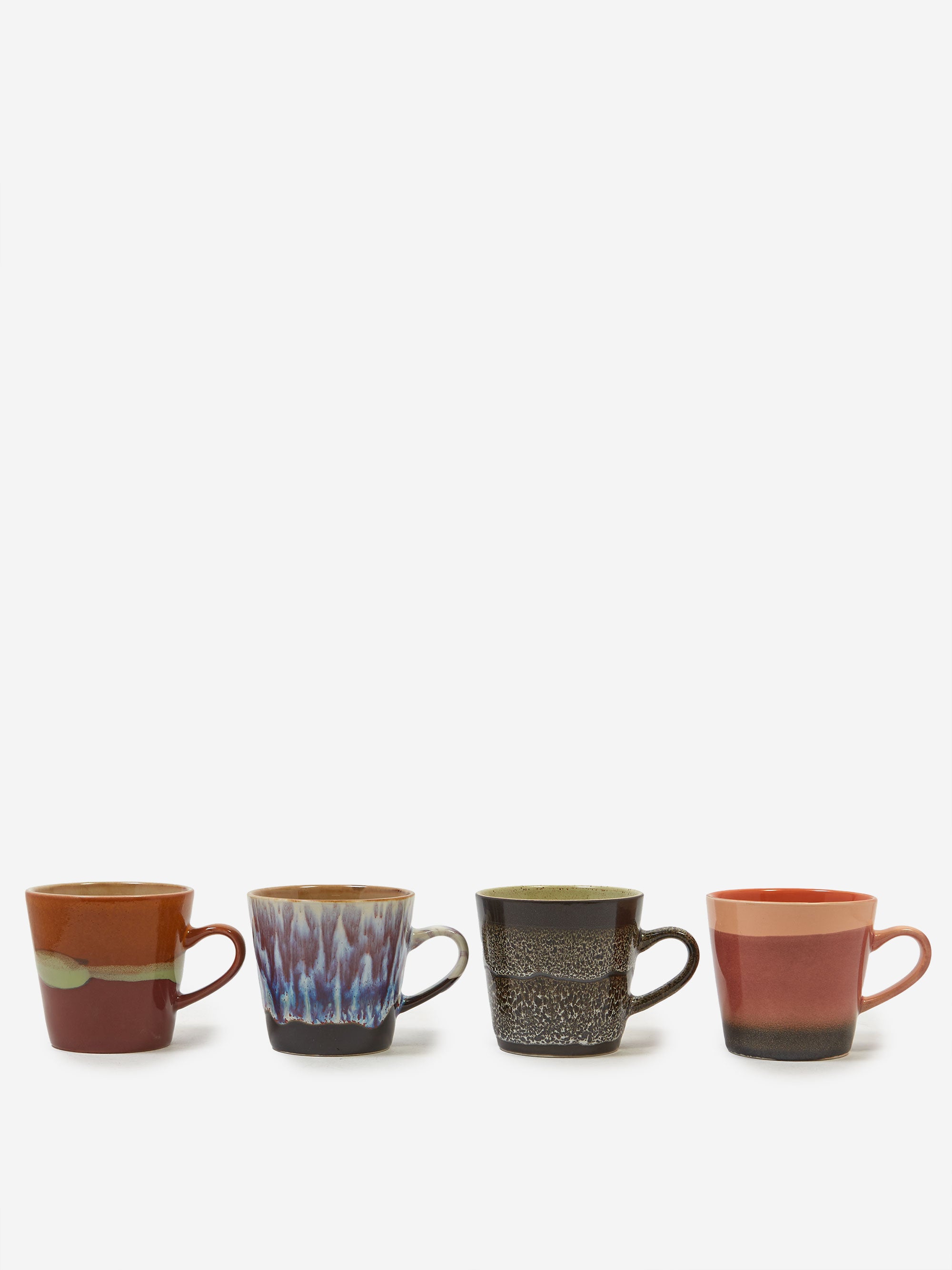 HKliving 70's Ceramics Americano Mugs Galileo - Set of 4