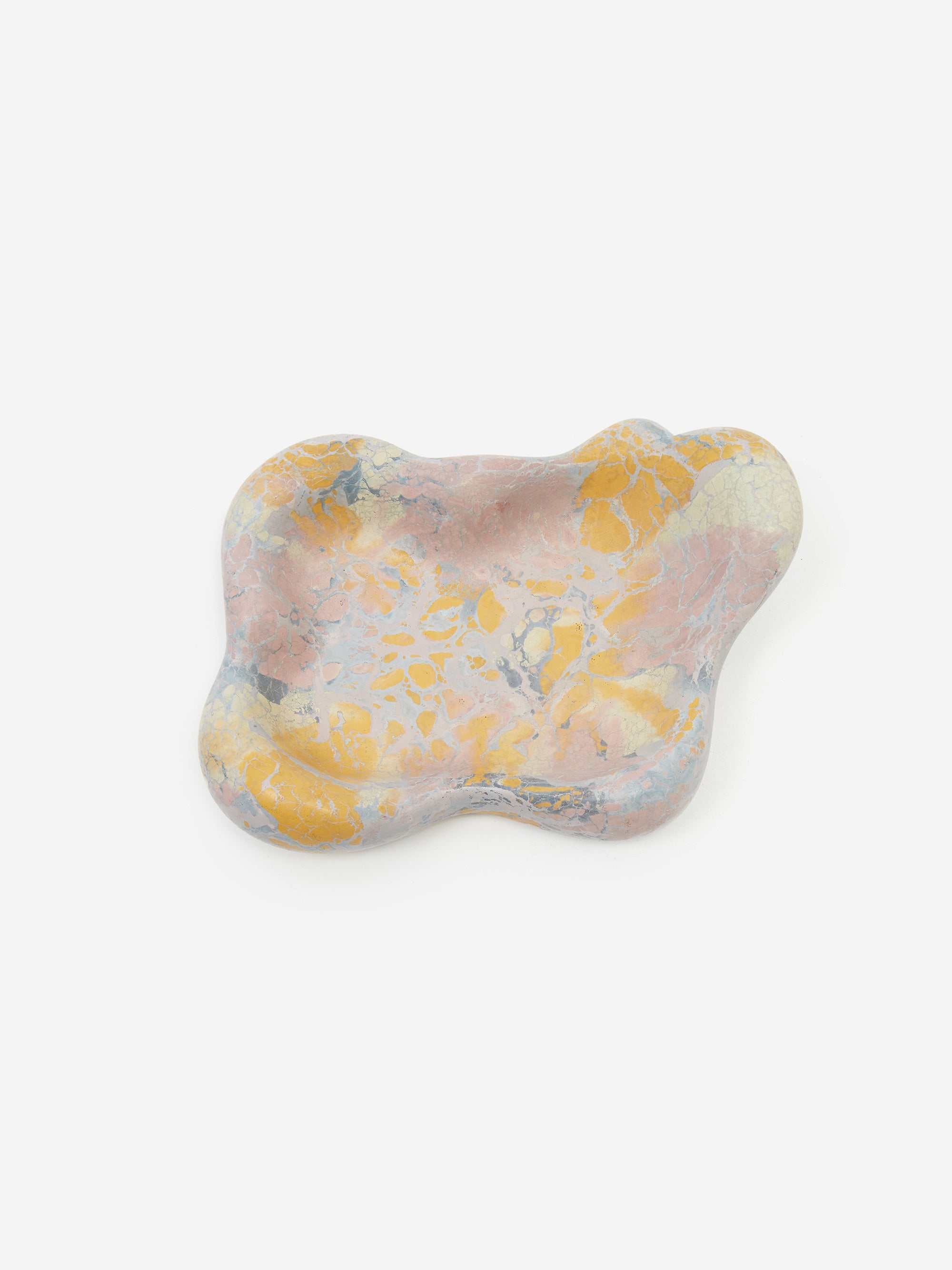 Seth Rogan Tray Houseplant by Seth Rogen Curvy Concrete Tray - Lavender/Gold – Goodhood