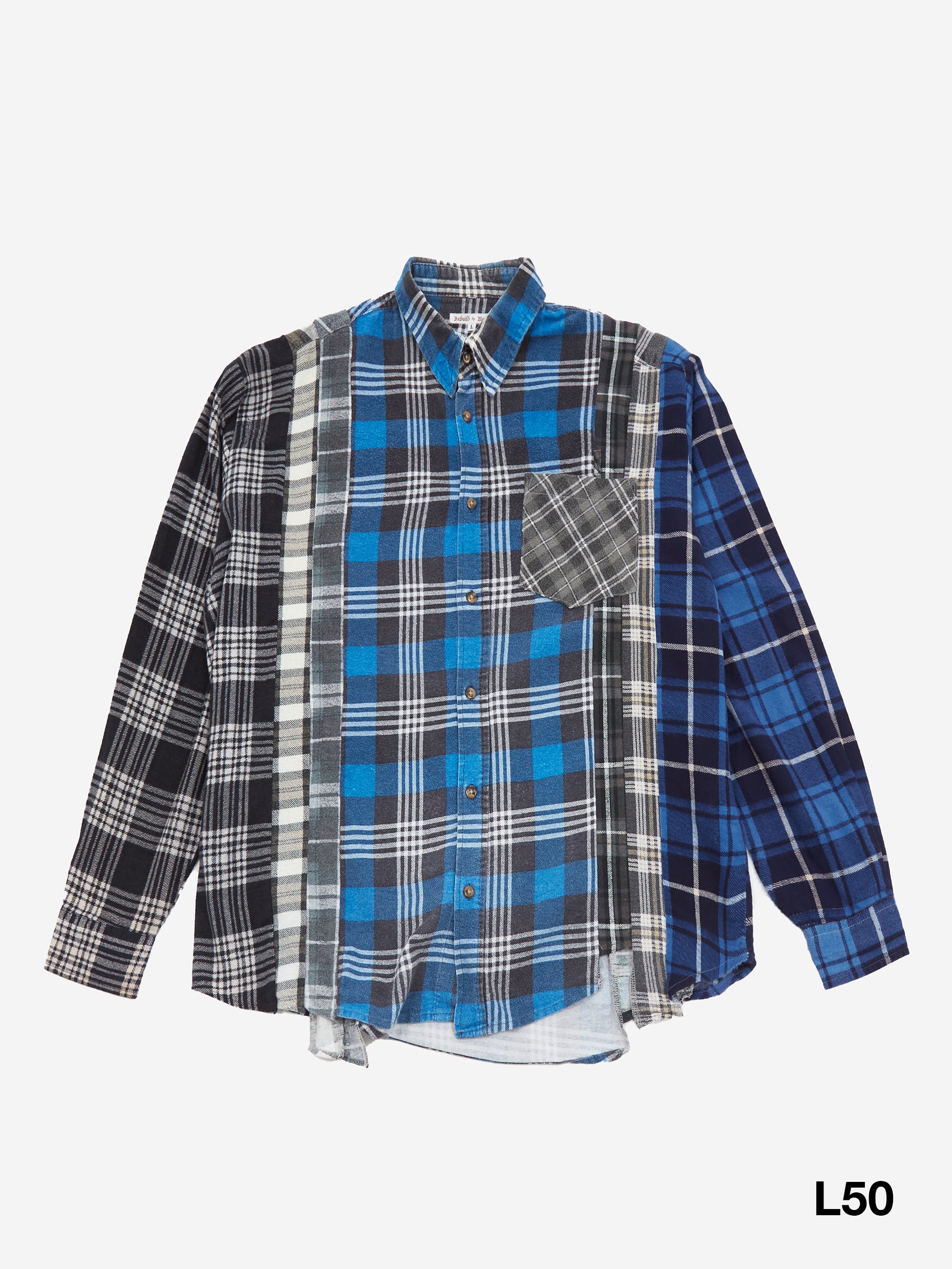 Rebuild by Needles Flannel Shirt L Needles Rebuild 7 Cuts Flannel