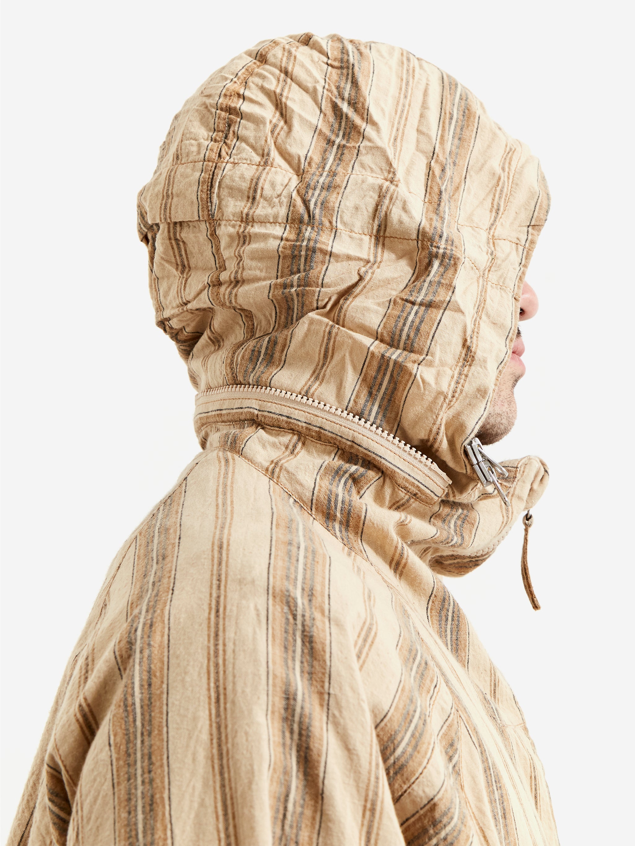 ACMH by Magic Castles Beyond Zip Through Jacket - Beige Stripe – Goodhood