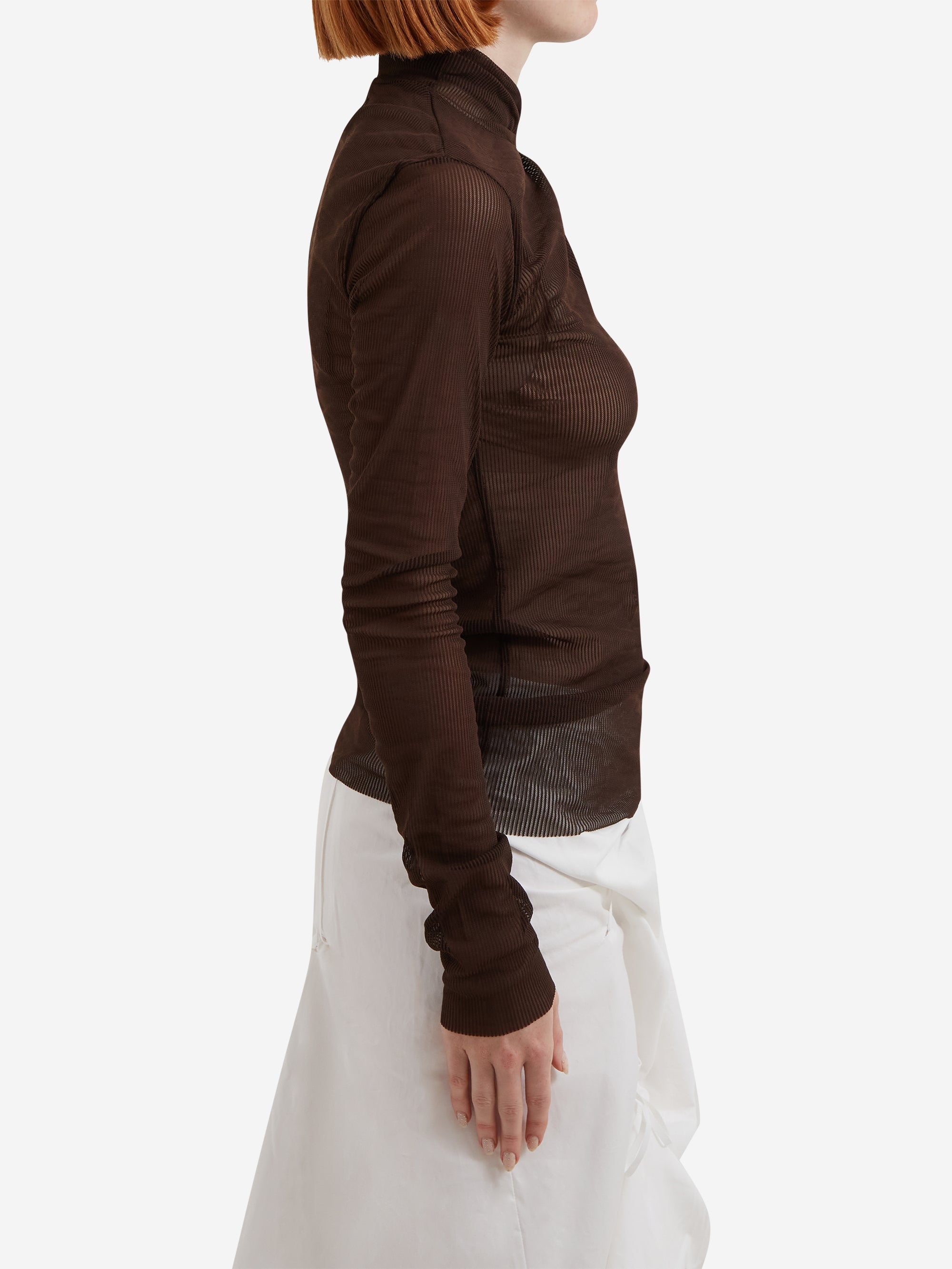 NACHE Pulled Neck Long Sleeve - Brown – Goodhood