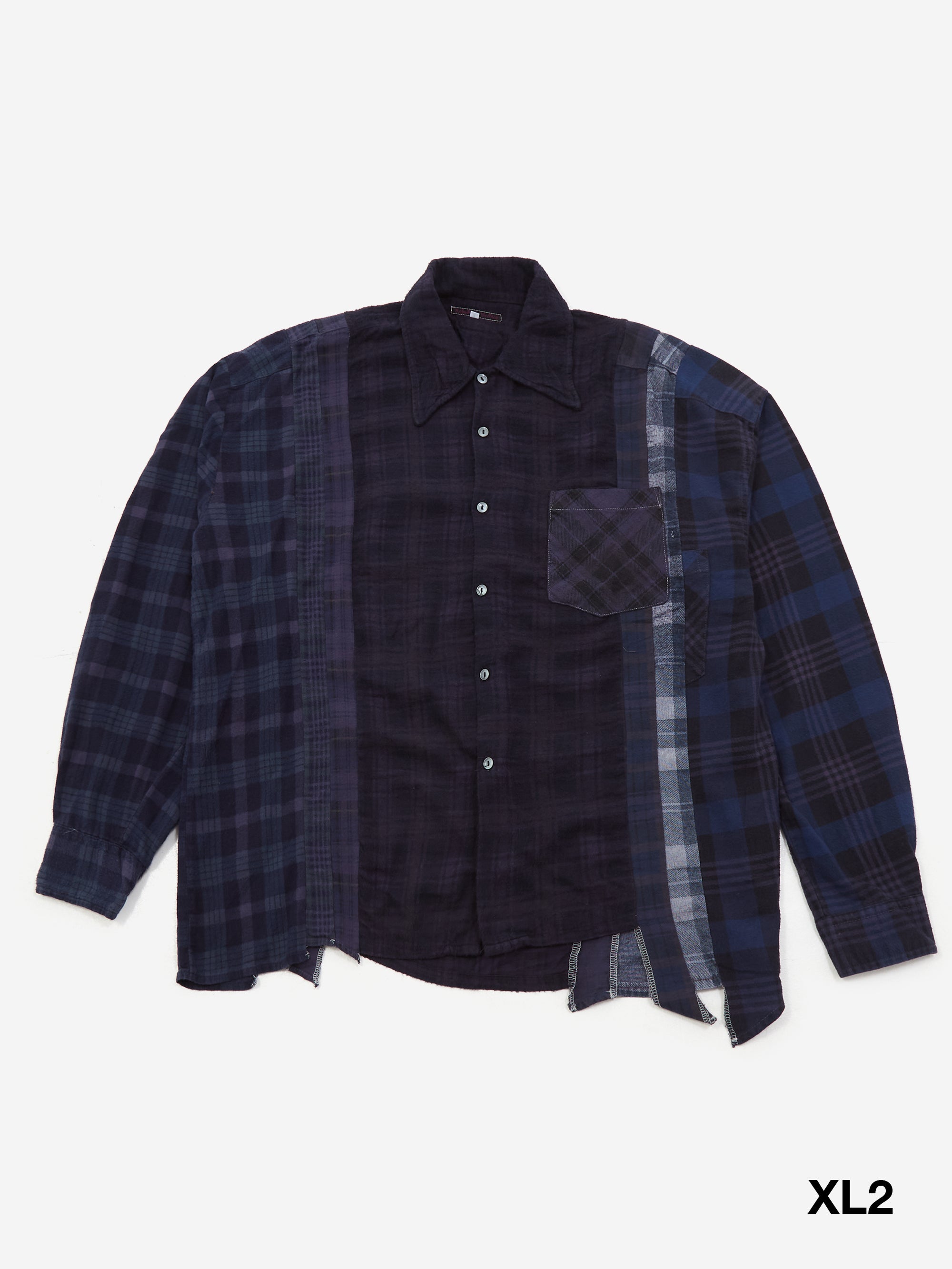 Needles Rebuild 7 Cuts Flannel Shirt / Over Dye - Assorted Sale – Goodhood