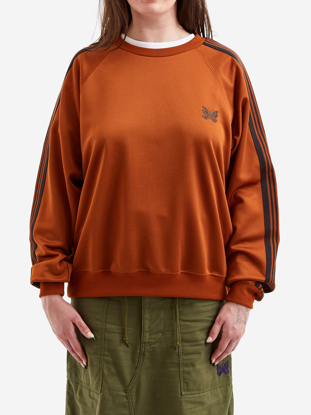 NEEDLES-TRACK-CREW-NECK-SHIRT- 