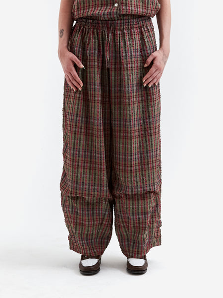 Needles H.D.P. Pant - PE/R Chiffon Sucker Plaid - Green – Goodhood