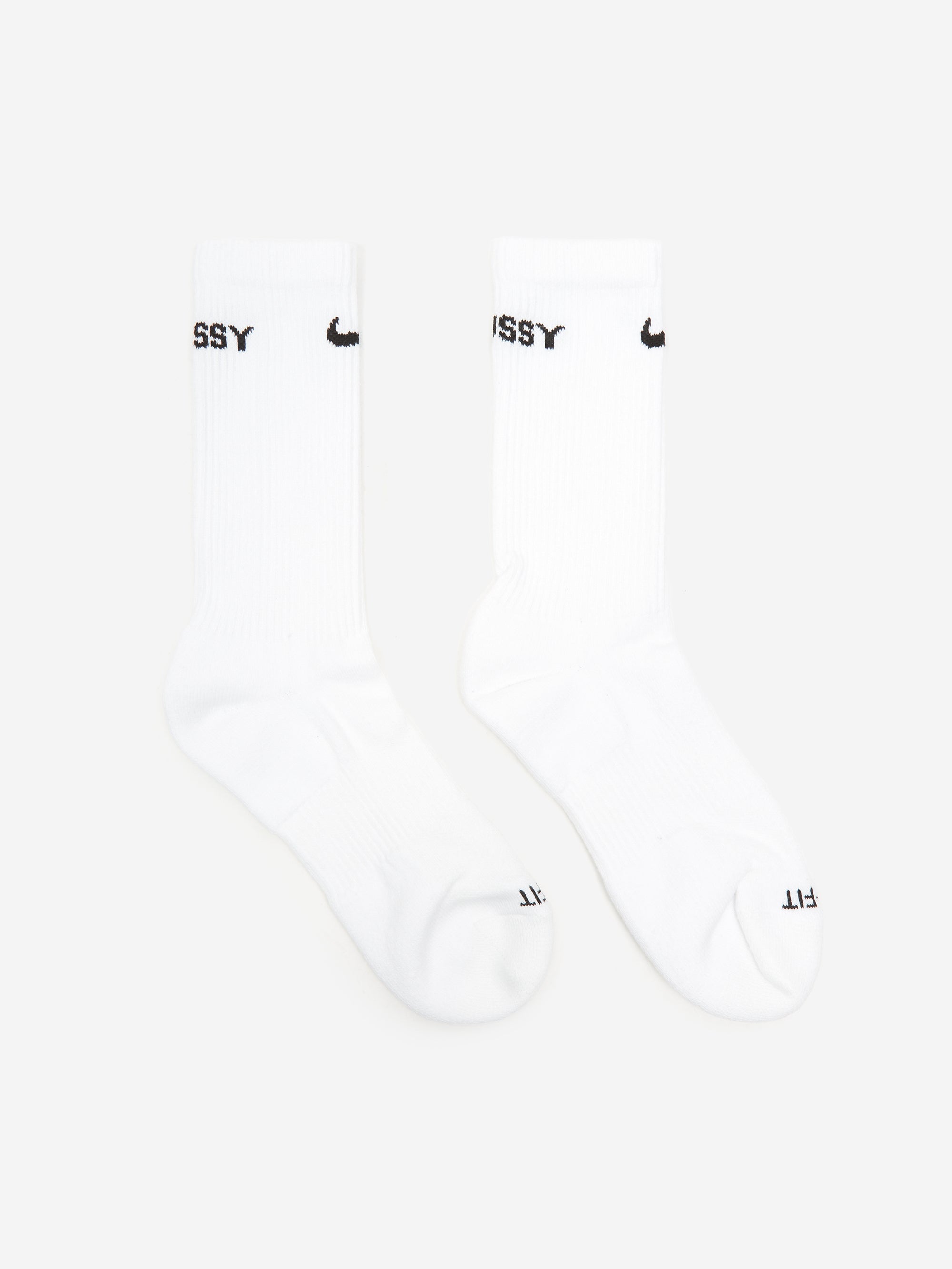 Nike x Stussy Everyday Plus Crew Sock - White/Black – Goodhood