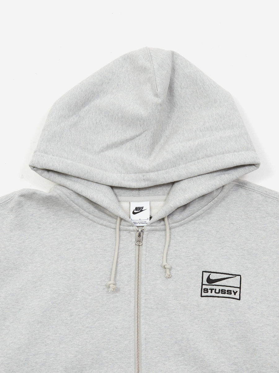 Nike x Stussy Fleece Hoodie - Grey Heather/Black – Goodhood