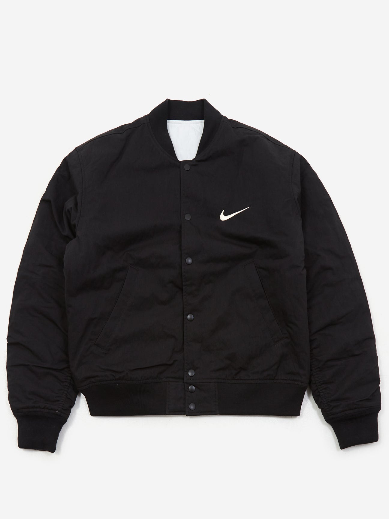 Nike x Stussy Reversible Bomber Jacket - Black/Sail/Sail – Goodhood