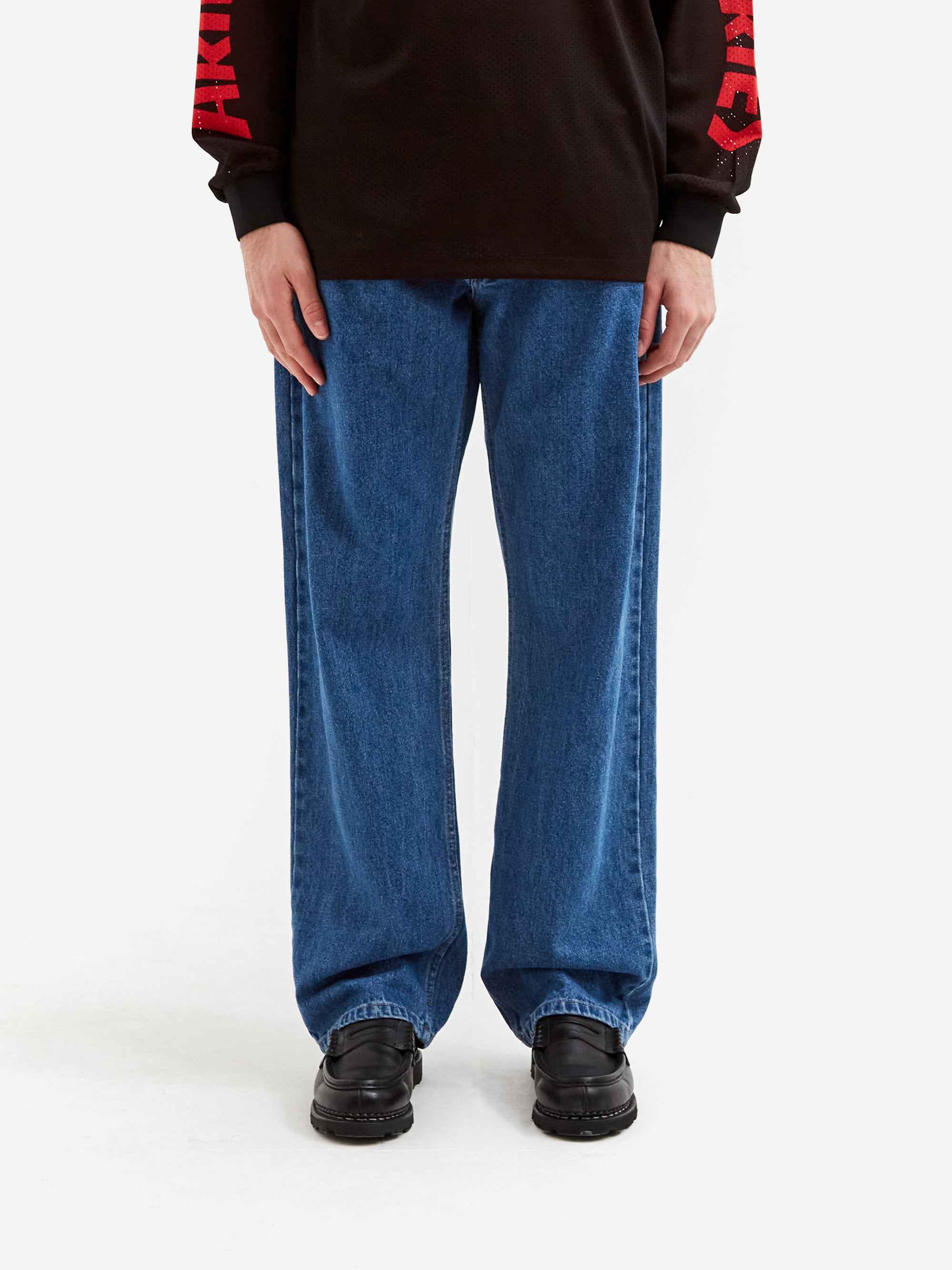 No Problemo Denim Loose Fit Jeans - Blue – Goodhood