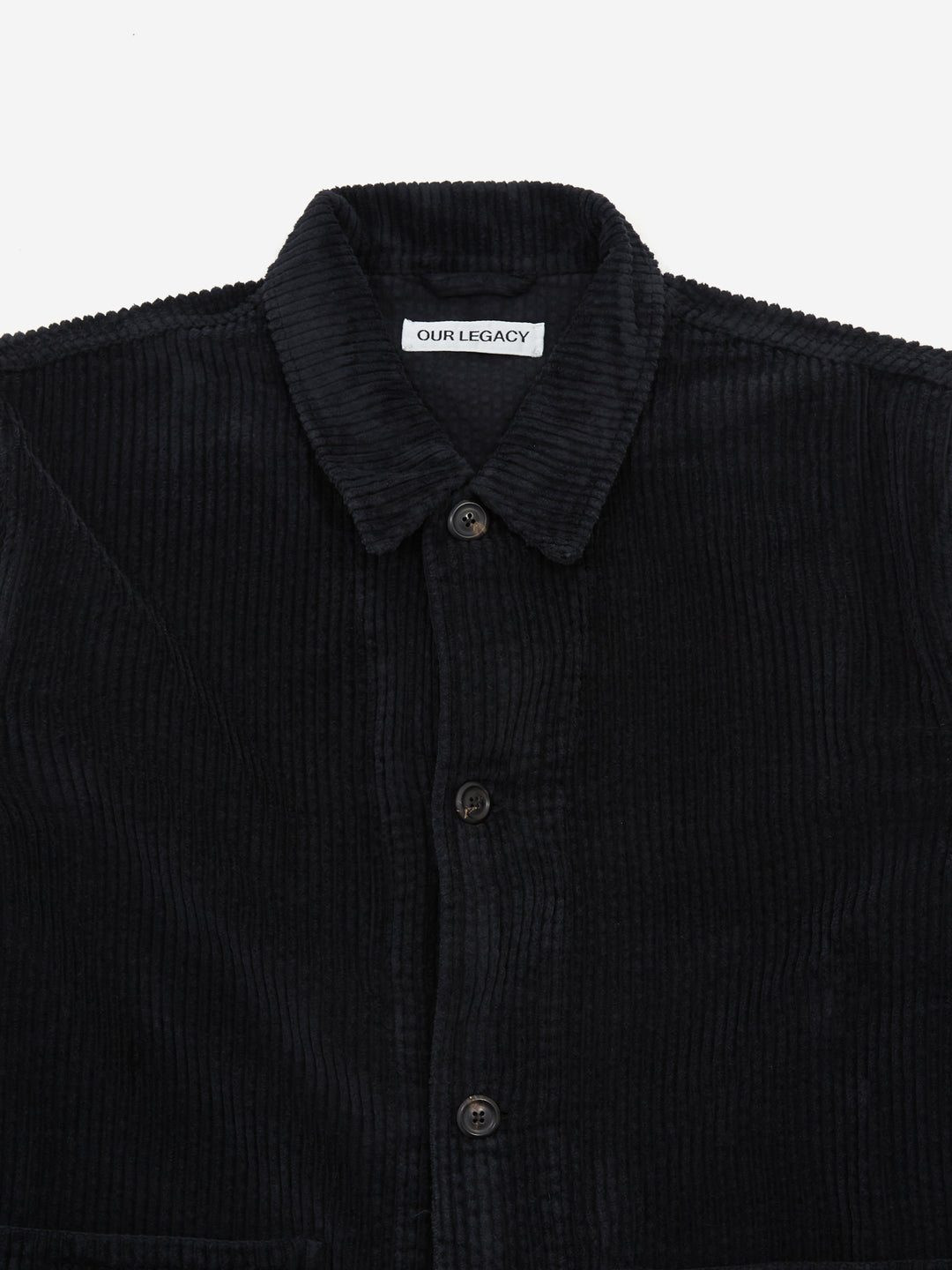 Our Legacy Archive Box Jacket - Worn Black Rustic Cord – Goodhood