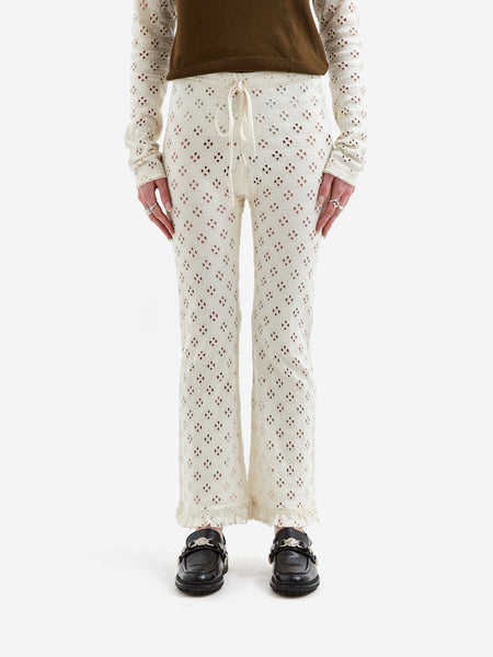 パンツ FRILL PANTS CUTWORK RHODOLIRION FRILL PANTS CUTWORK RHODOLIRION Frill Pants - Natural - Cutwork