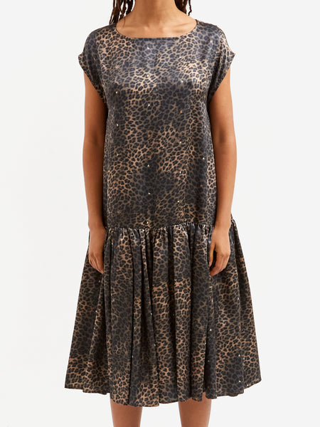 RhodolirioN Sleeveless Dress - Leopard Sateen – Goodhood