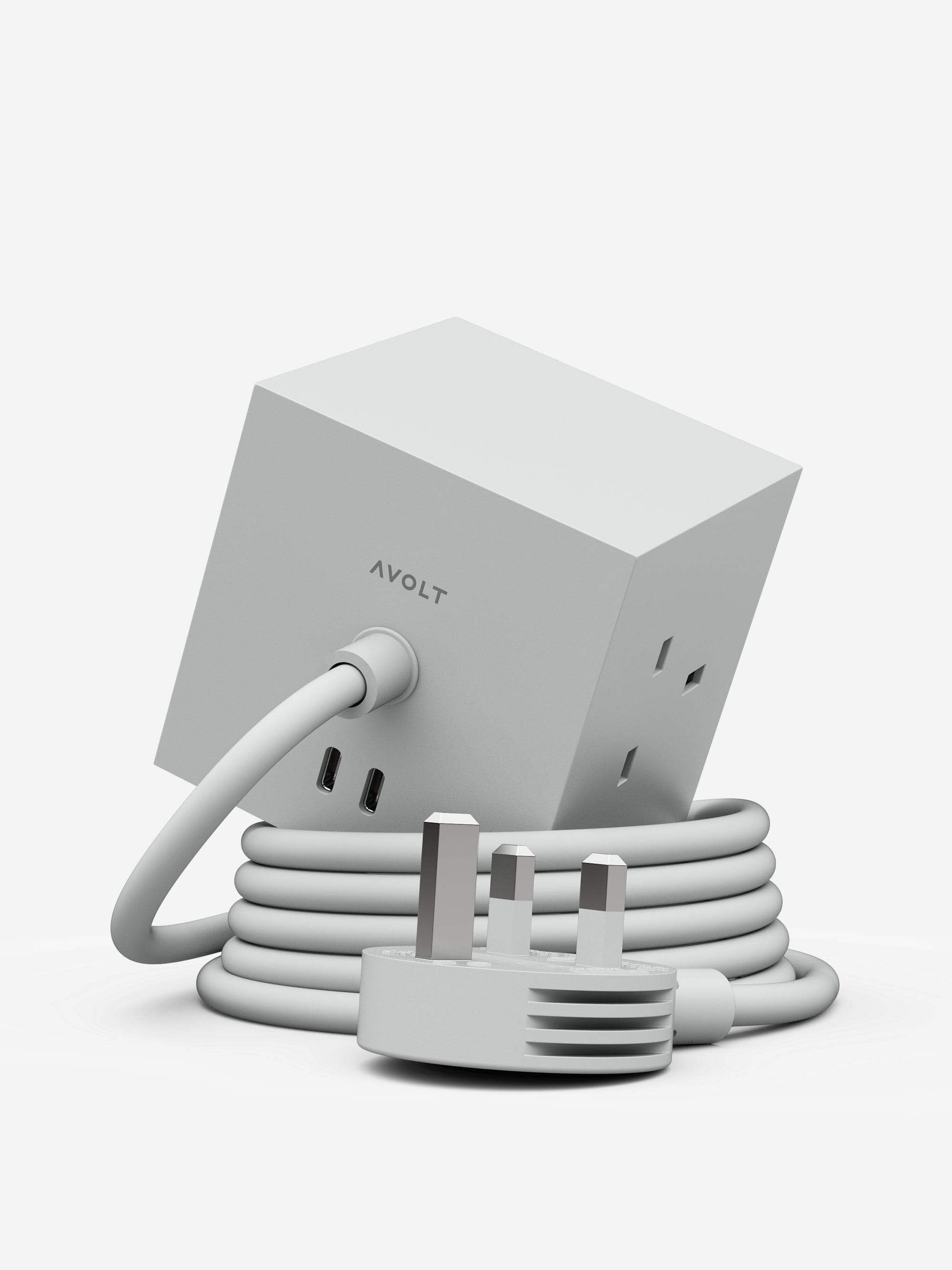 Avolt Square 1 (Dual USBC & Magnetic base) 1.8m - Gotland Gray – Goodhood