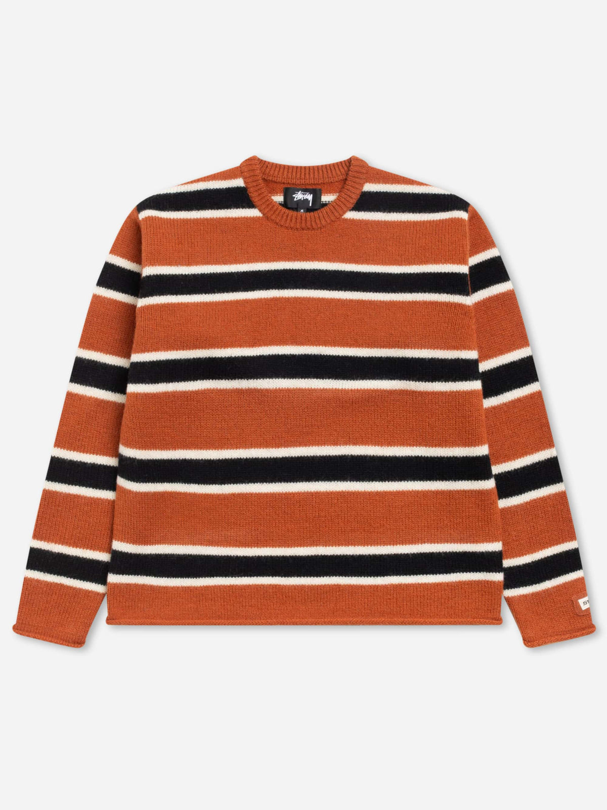 Stussy Striped Long Sleeve Sweater - Brown – Goodhood
