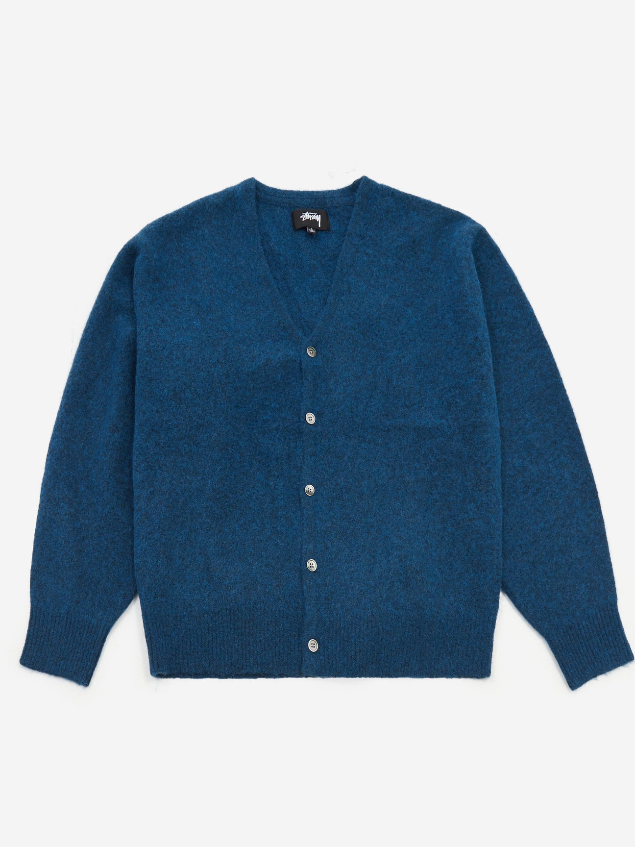 Stussy Brushed Cardigan - Blue – Goodhood