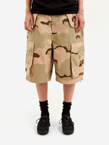 Stussy Cargo Short Ripstop W - Sand Camo – Goodhood