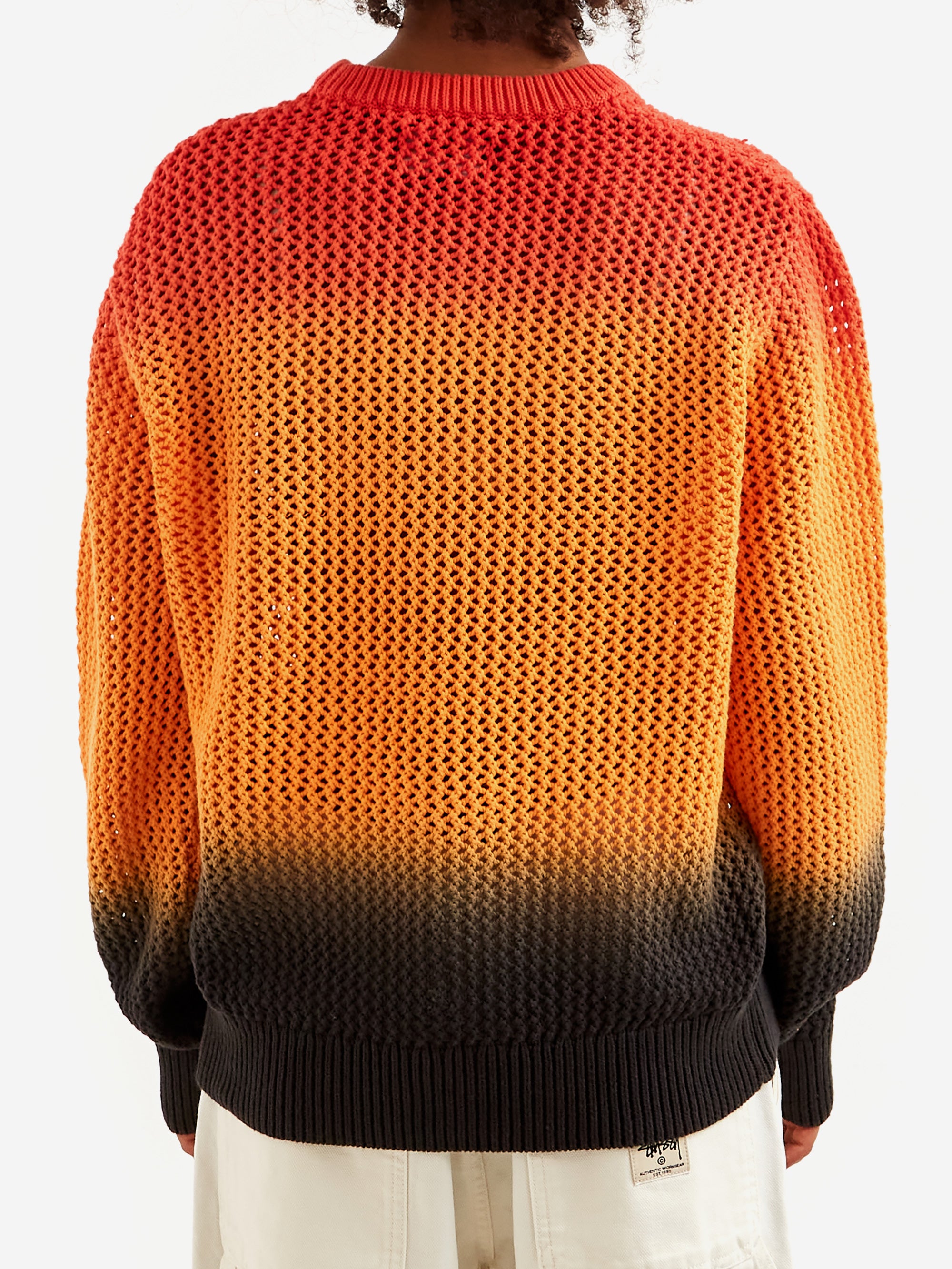 Stussy Pigment Dyed Loose Gauge Sweater W - Lava