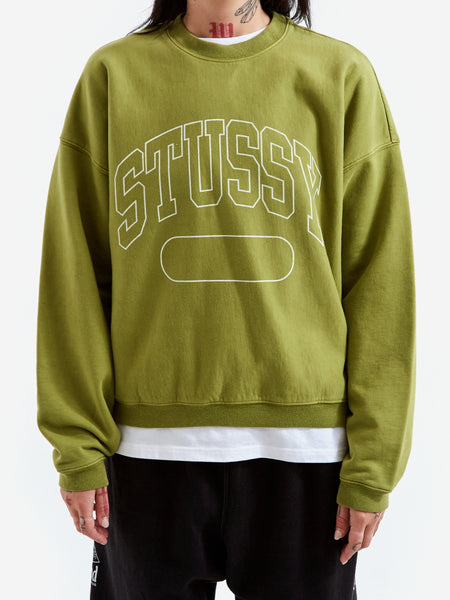 Stussy Varsity Oversized Crew W - Green – Goodhood