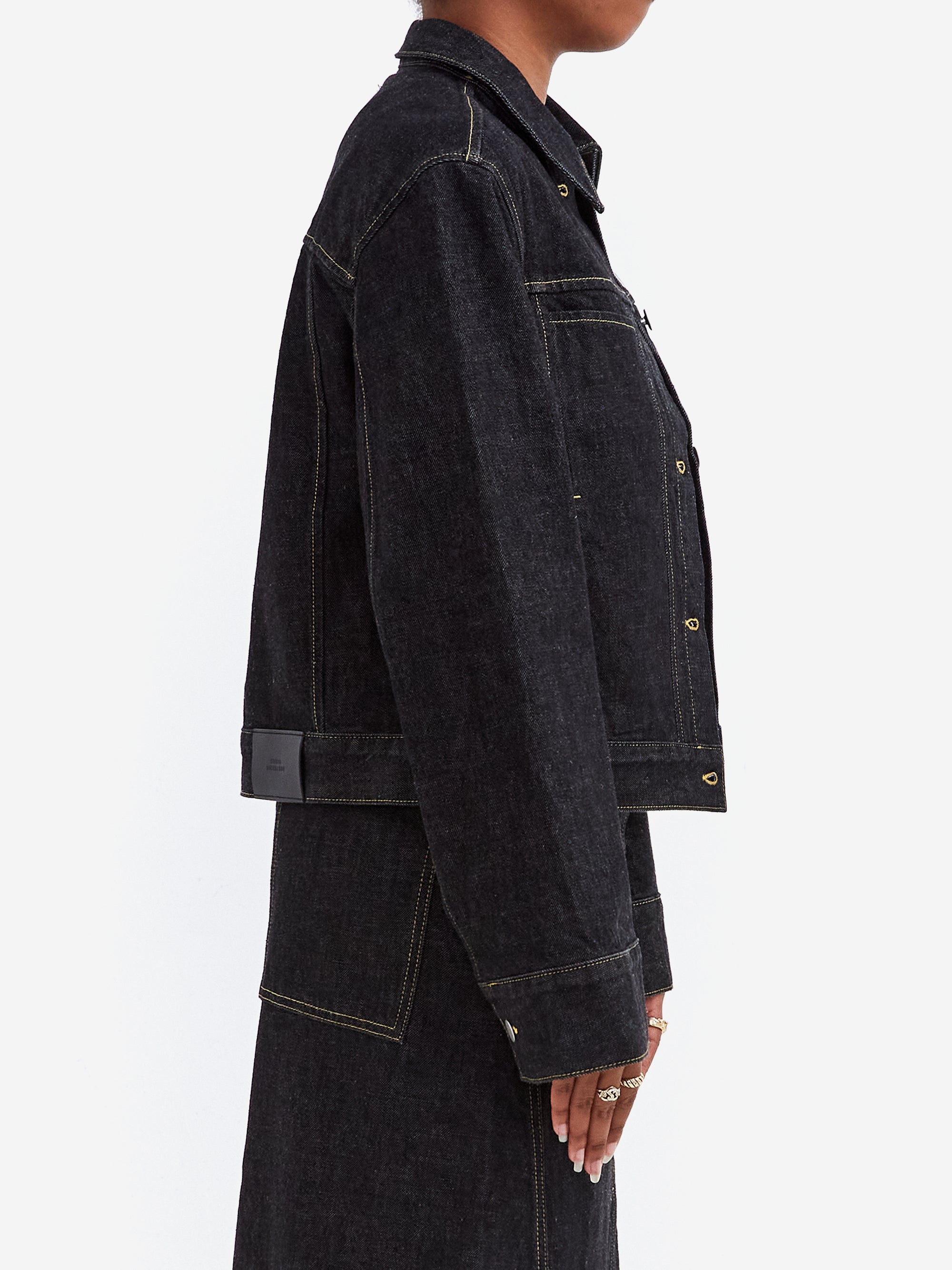 Studio Nicholson Tahoe Box Denim Jacket - Black – Goodhood