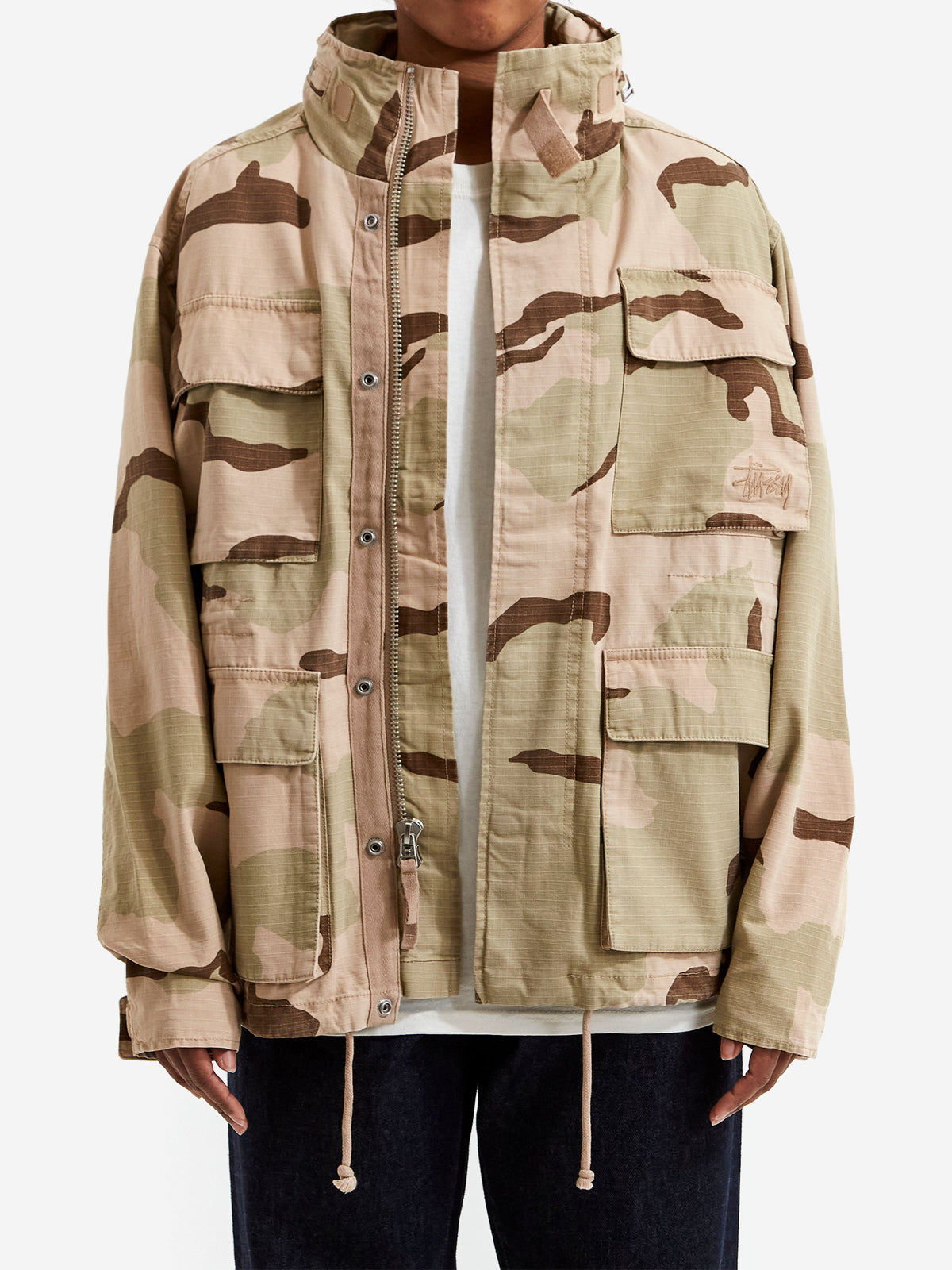 Stussy-M65-JACKET-W---Sand- 