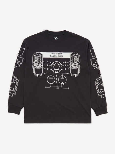 The Trilogy Tapes Sad Long Sleeve T Shirt Black Goodhood