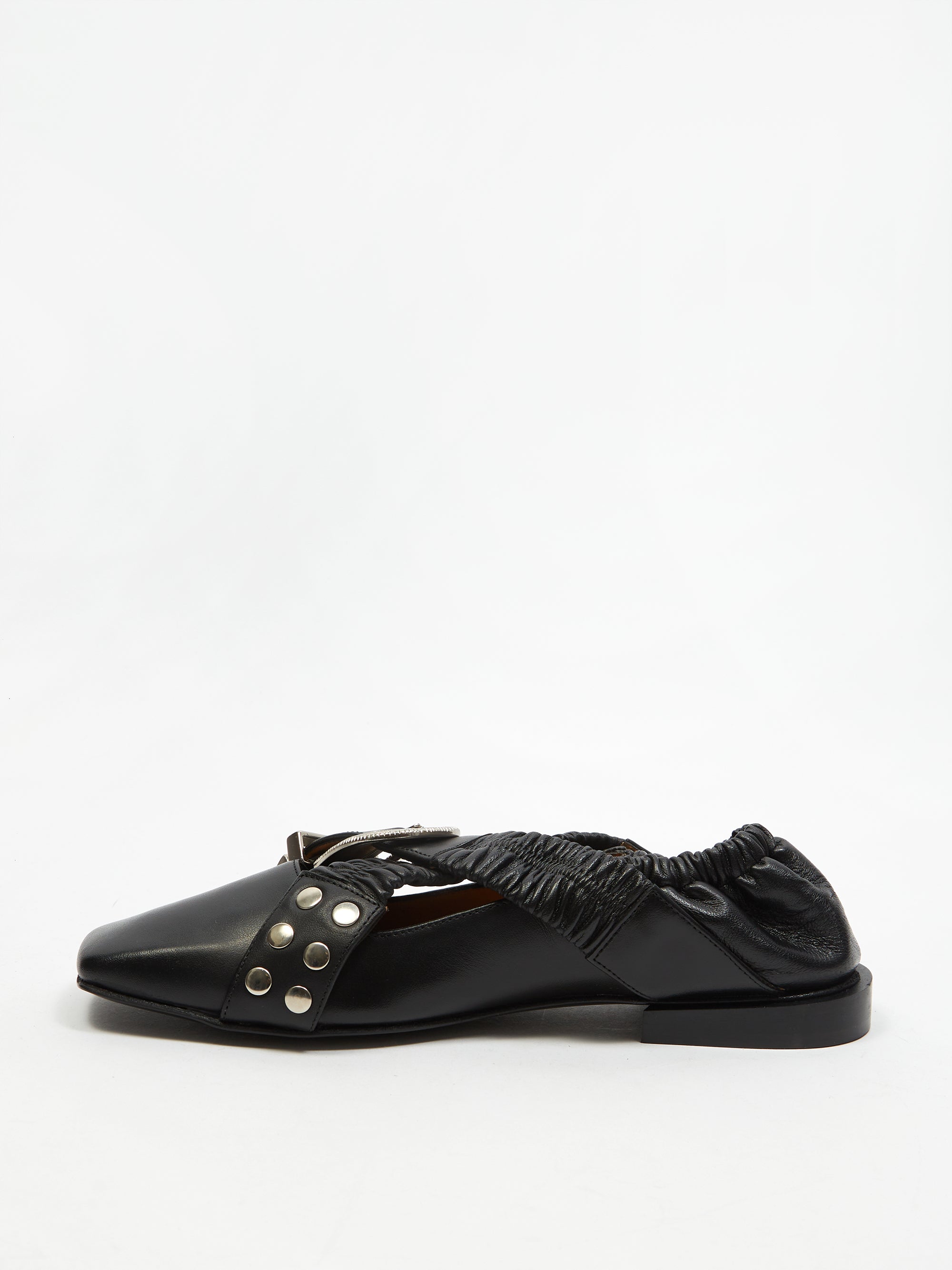 Toga Pulla Buckle Ballerina Flats - Black – Goodhood