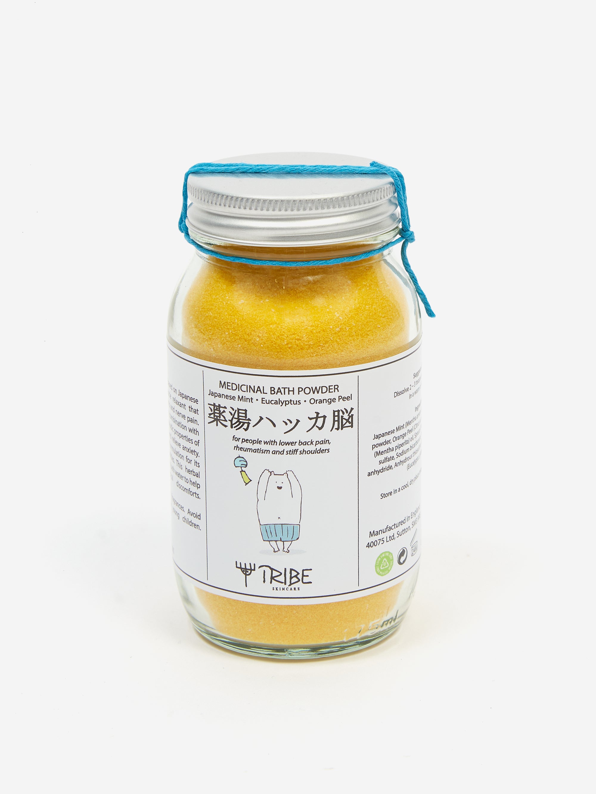 Tribe Japanese Bath Powder - Mint, Eucalyptus & Orange Peel – Goodhood