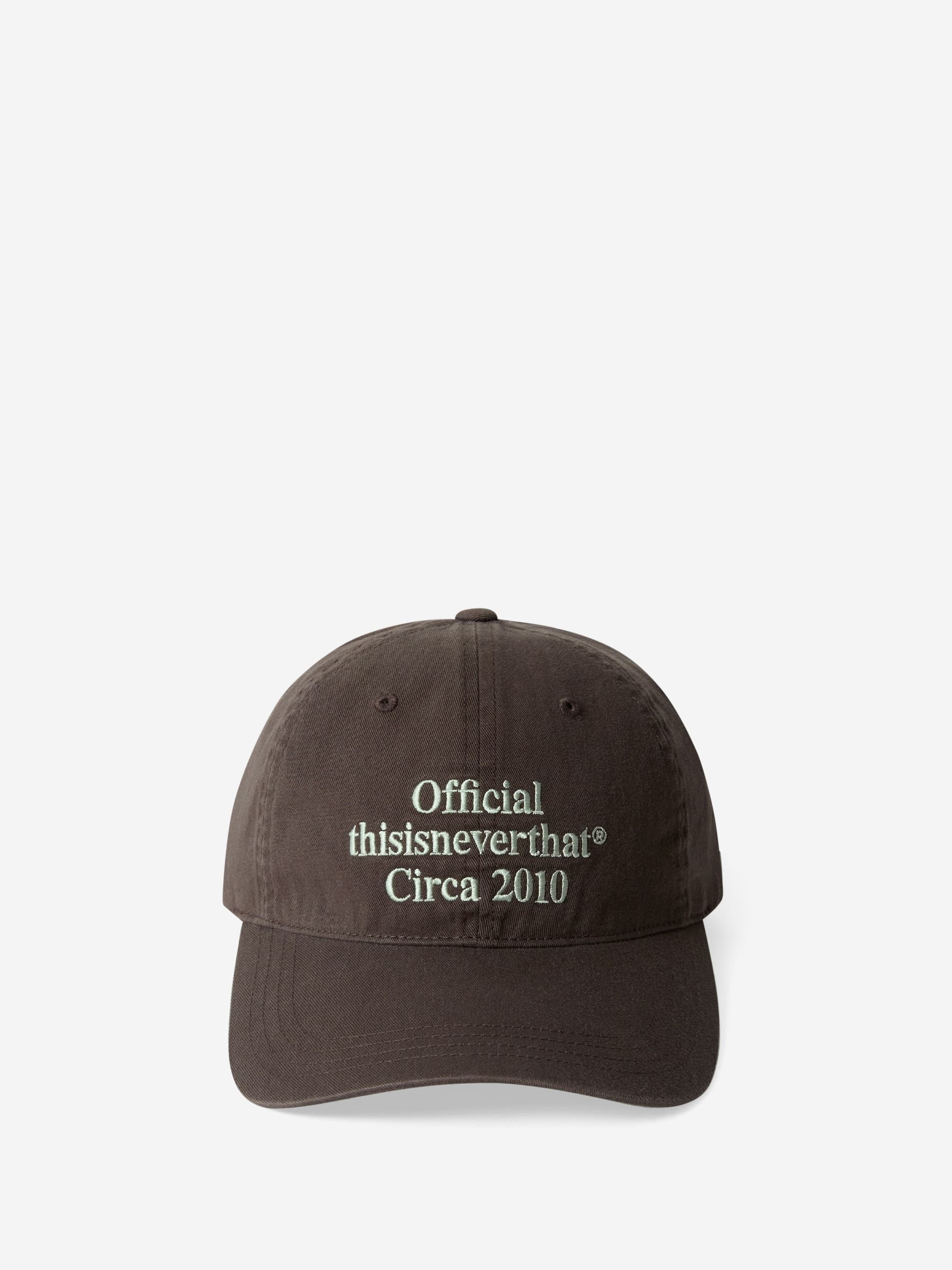 thisisneverthat Times Cap - Dark Brown – Goodhood