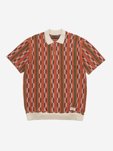 Wacko Maria Knit Polo Shirt - Brown – Goodhood