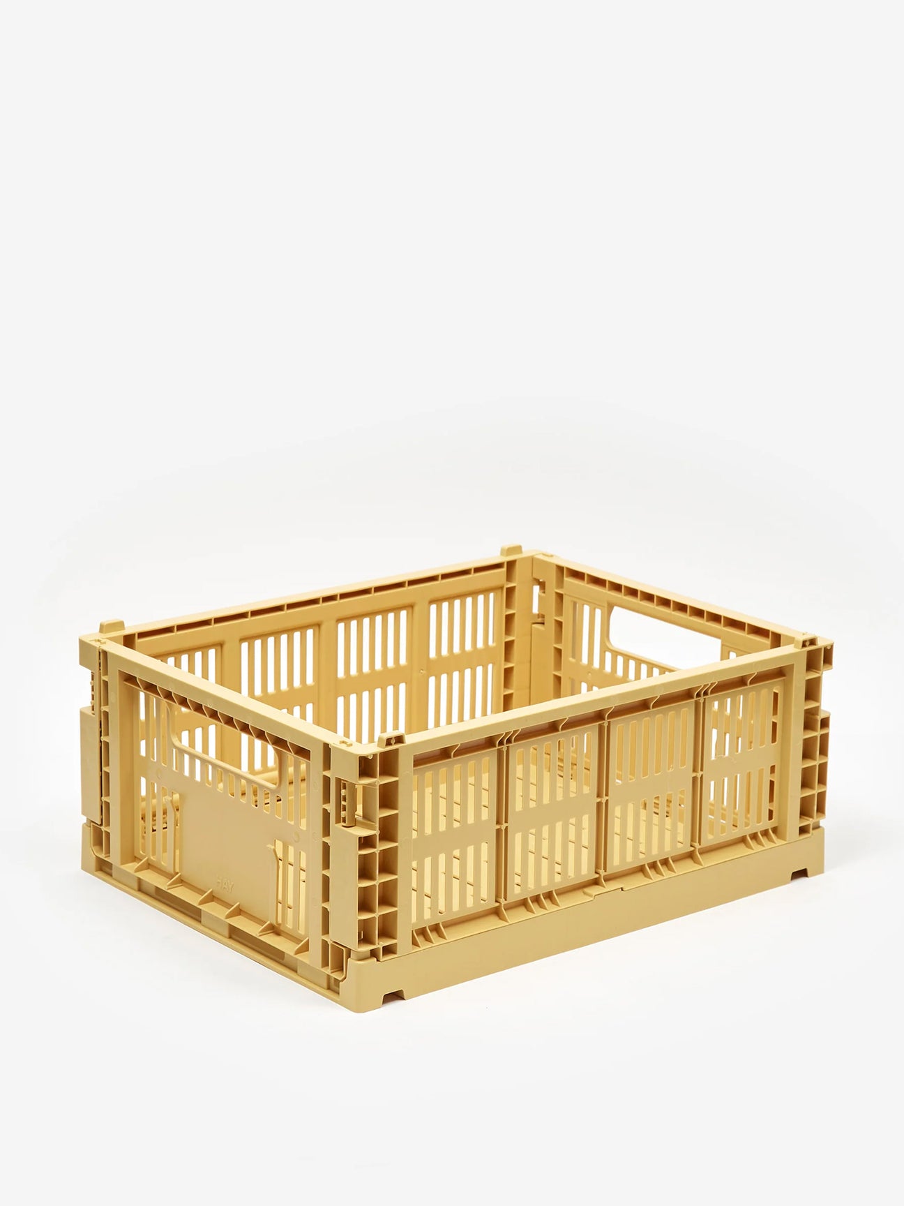 HAY Recycled Colour Crate Medium Golden Yellow Goodhood
