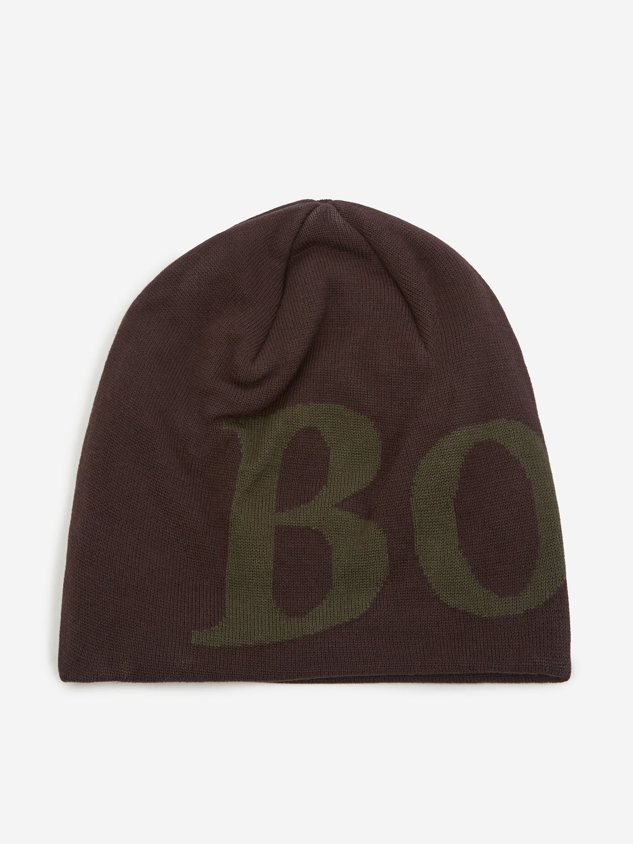 B Logo Skull Cap Beanie Olive main image 1