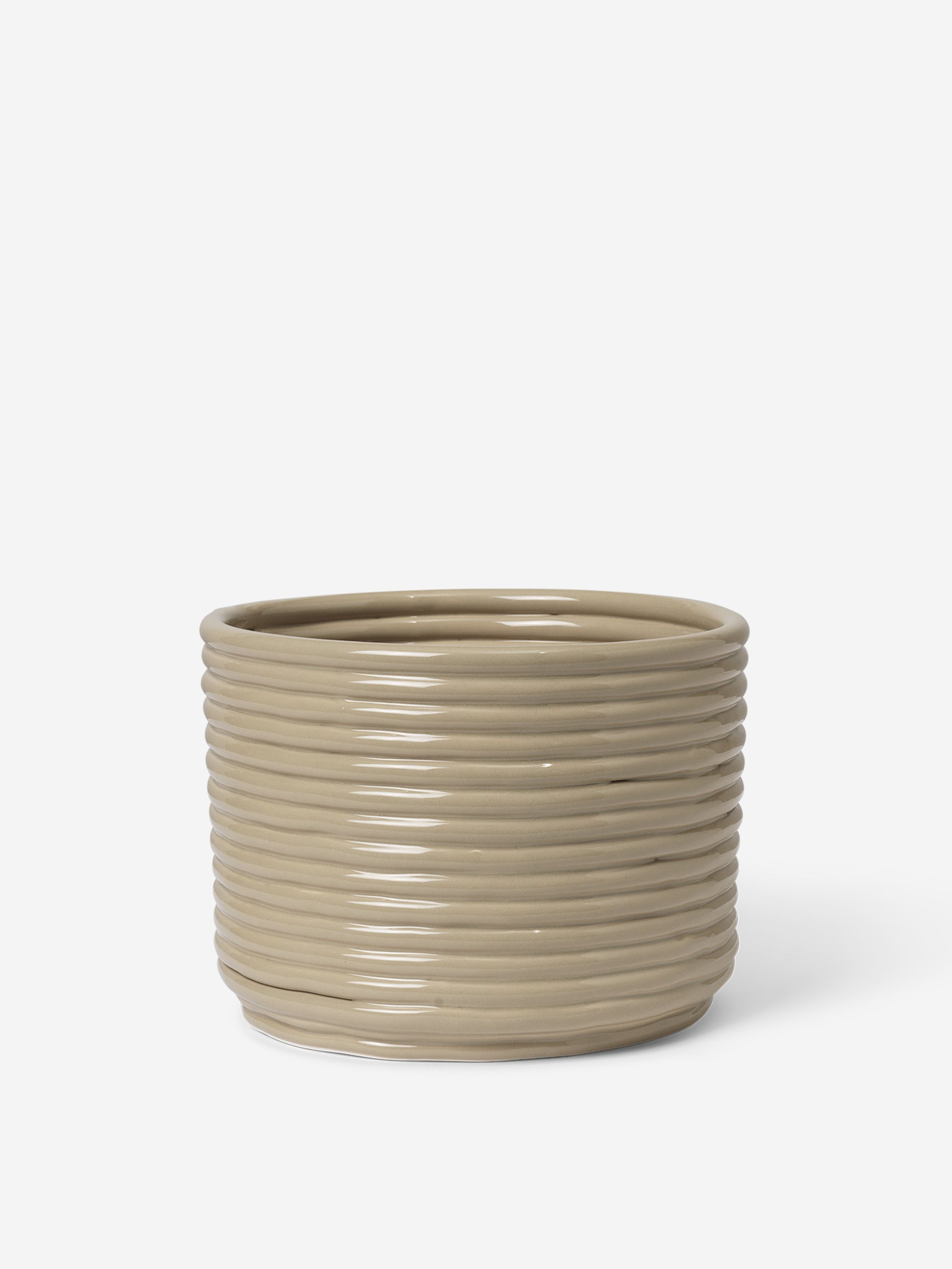 ferm LIVING Corduroy Pot - Cashmere