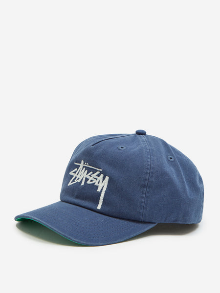 Stussy Big Stock Mid Depth Cap W - Deep Blue – Goodhood