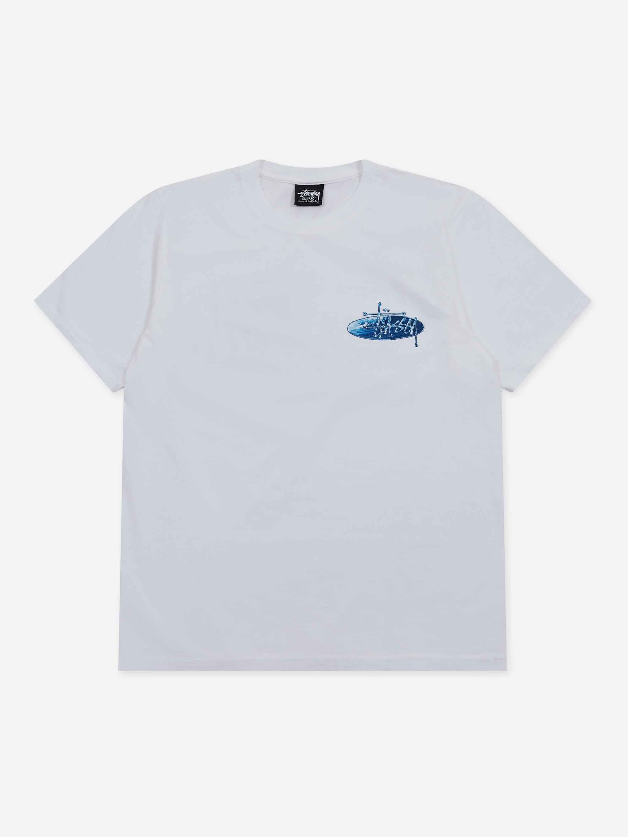 Stussy Wave Oval Tee - White – Goodhood