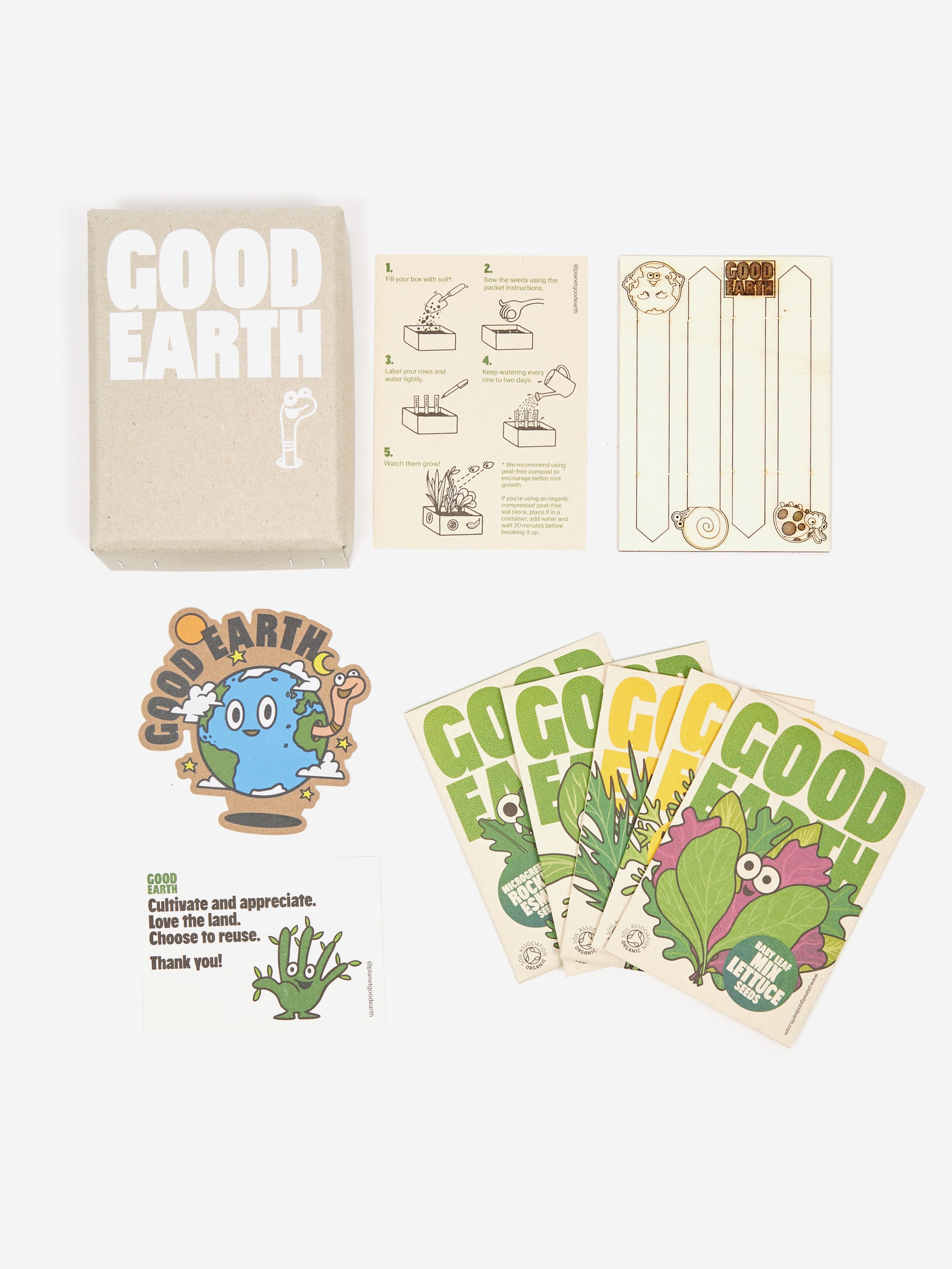 Good Earth Seasonal Seed Box - Microgreens - Multi – Goodhood