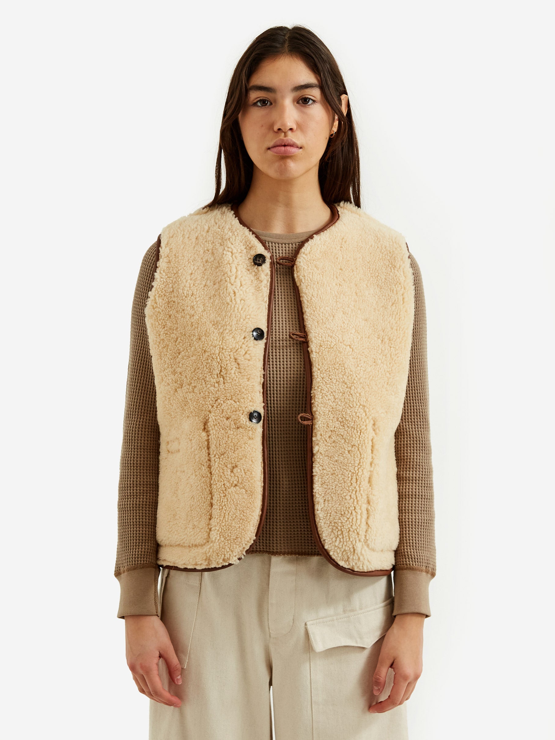 Cawley Shell Sheepskin Jacket in Honey