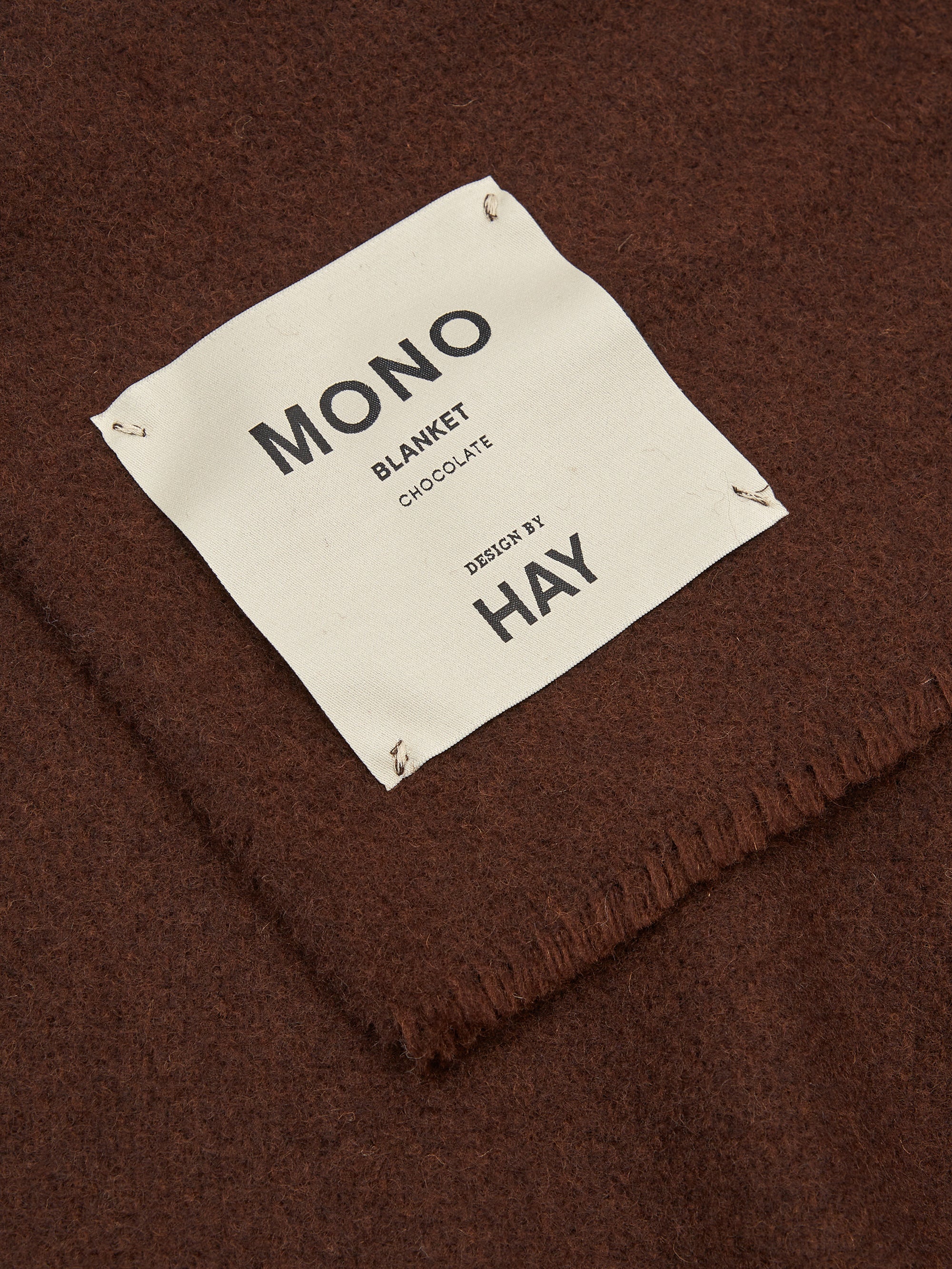 Wool Hay HAY Mono Wool Blanket 130cm x 180cm - Chocolate – Goodhood