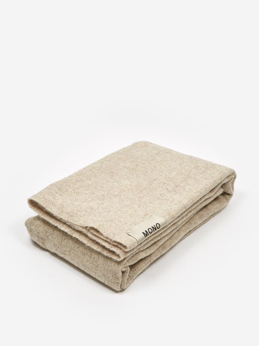 Wool Hay HAY Mono Wool Blanket 130cm x 180cm - Creme Melange – Goodhood