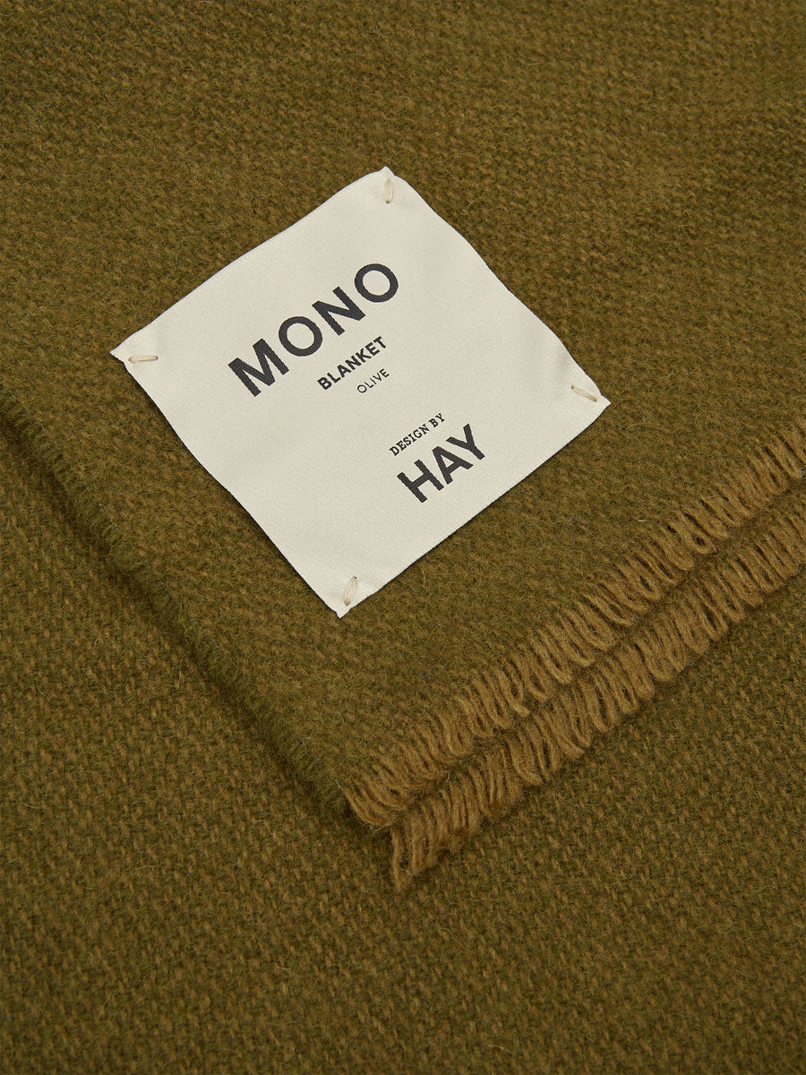 Wool Hay HAY Mono Wool Blanket 130cm x 180cm - Olive – Goodhood