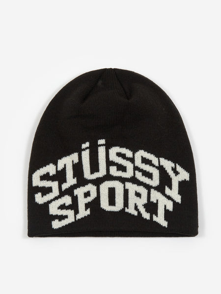Stussy Crown Sport Jacquard Skullcap - Black – Goodhood