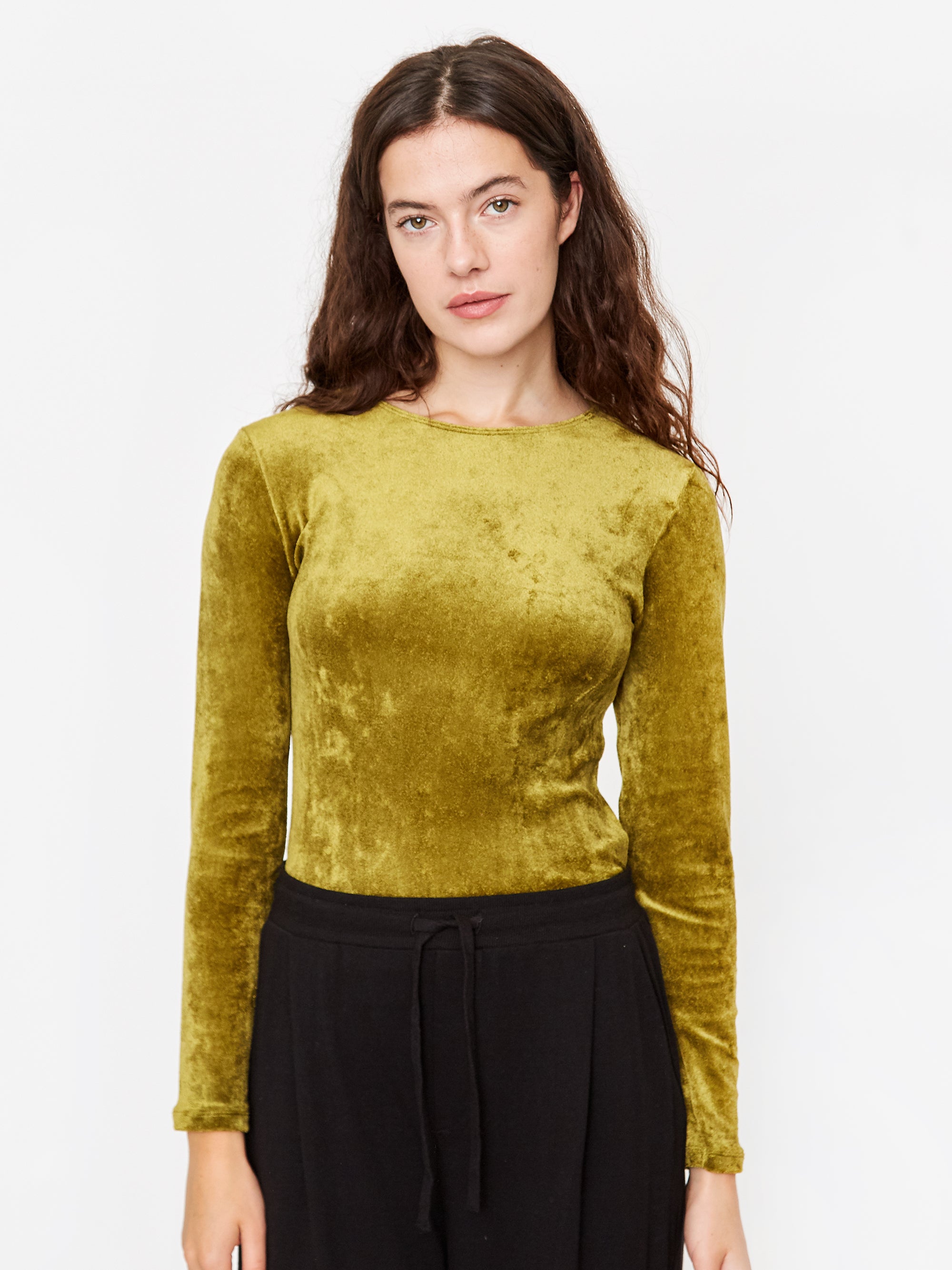 Baserange Omo Longsleeve Top - Galti Green