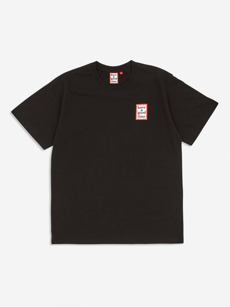 Have A Good Time Mini Frame Shortsleeve T-Shirt - Black – Goodhood