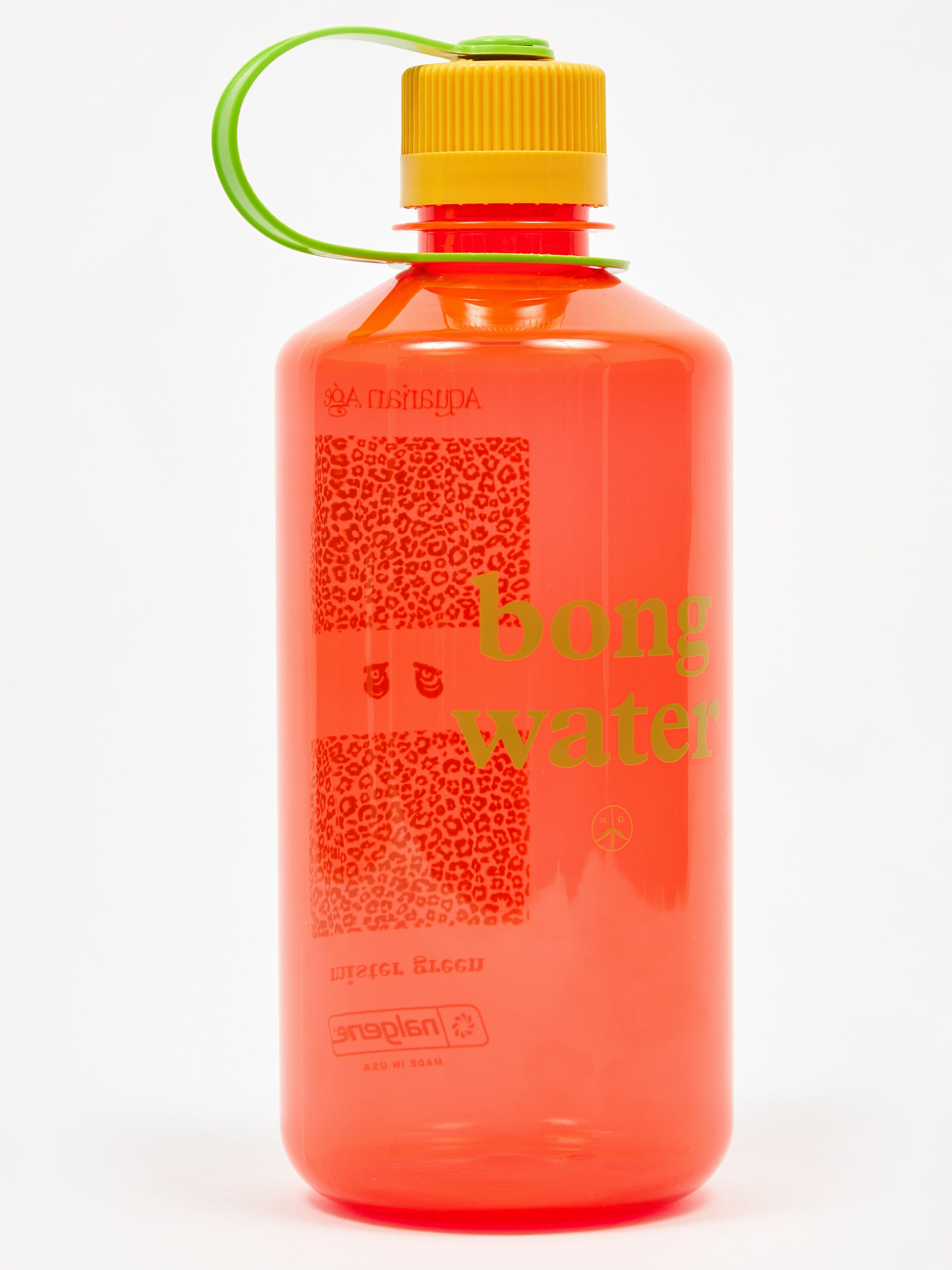 Mister Green Bong Water Bottle Hard Shell Red/Orange Goodhood