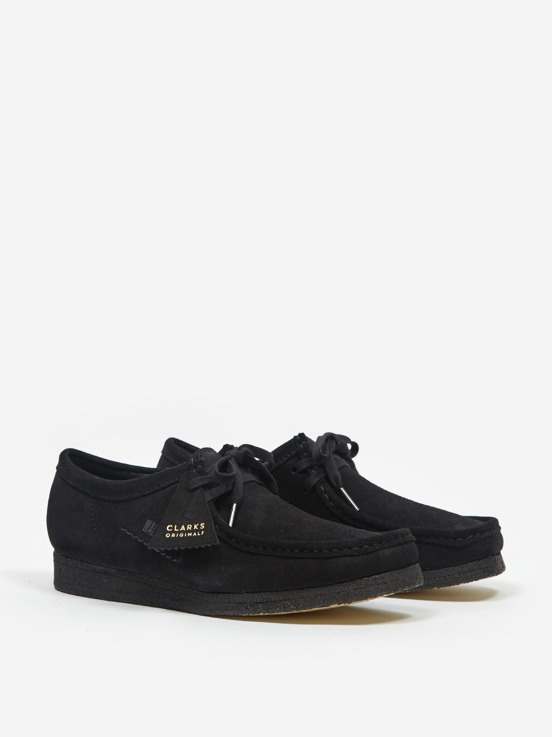 Vintage 90s Clarks Black Suede Wallabee Slip Ons (9/9.5) main image 1