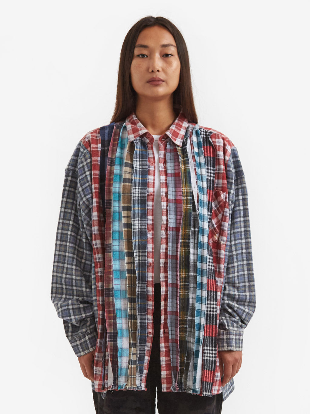 Needles Rebuild Wide Flannel Ribbon Shirt - Assorted – Goodhood