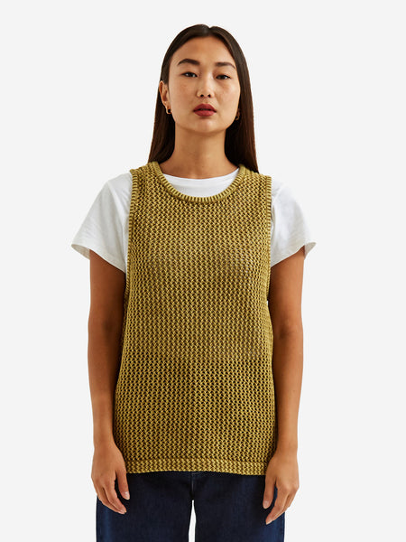 Stussy Overdyed Mesh Tank W - Khaki – Goodhood