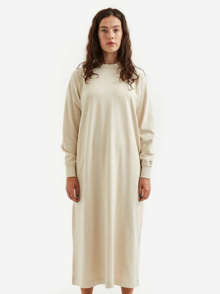 Snow Peak Recycled Cotton Heavy LS Dress - Ecru – Goodhood
