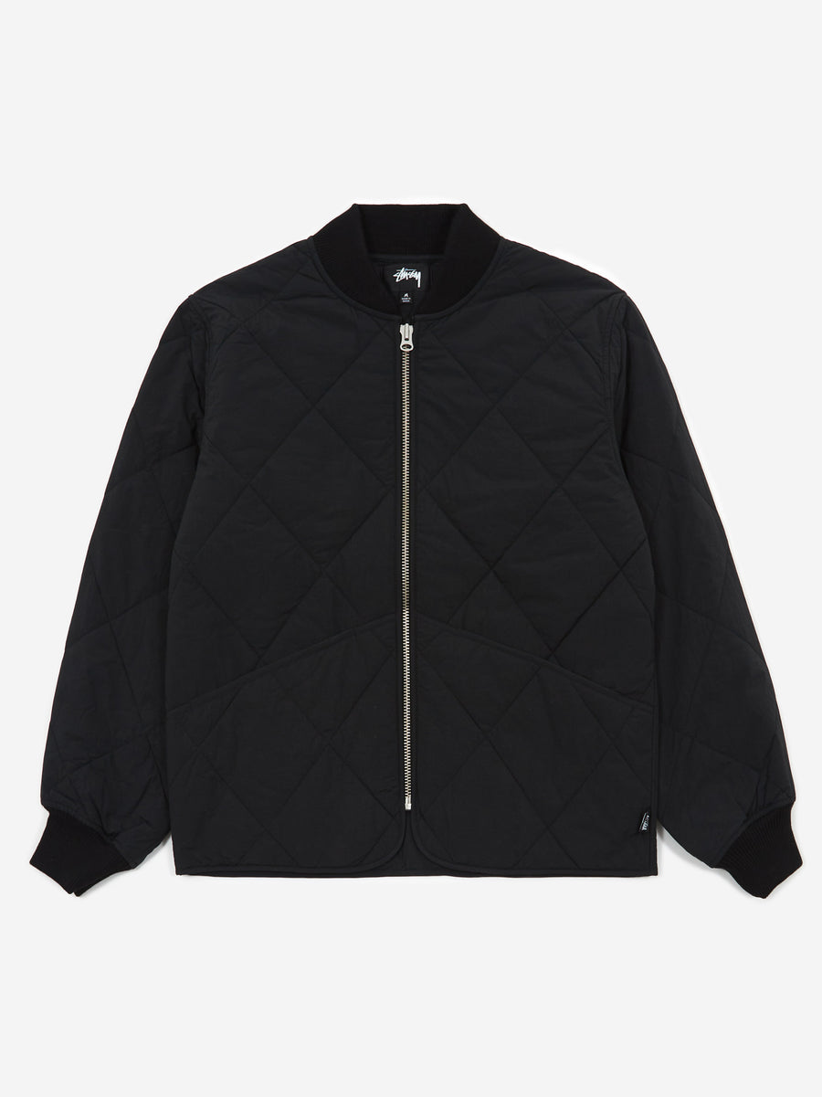 Stussy Dice Quilted Liner Jacket Black Goodhood